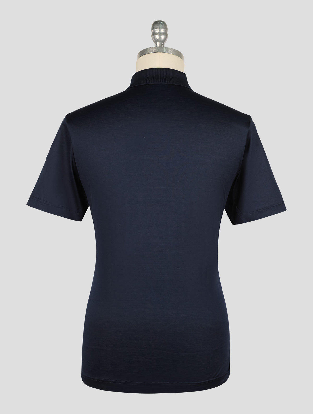 Gran Sasso Blue Cotton Polo Half Zip 3