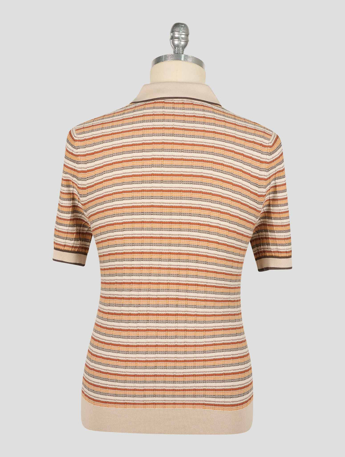 Gran Sasso Beige Multicolor Cotton Polo 3