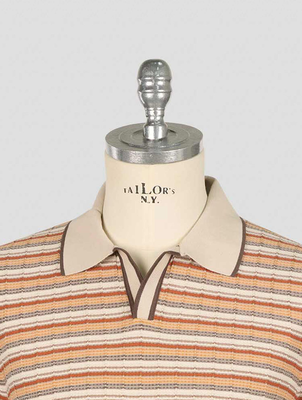 Gran Sasso Beige Multicolor Cotton Polo 4