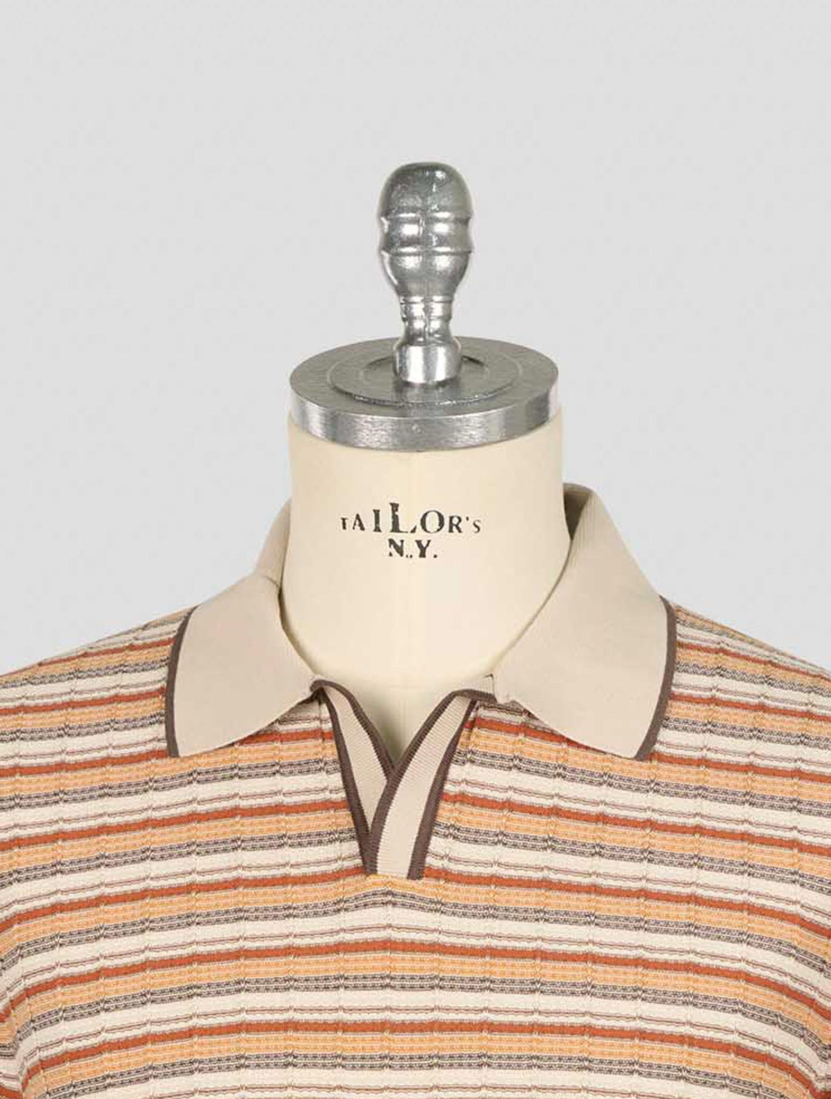 Gran Sasso Beige Multicolor Cotton Polo 4