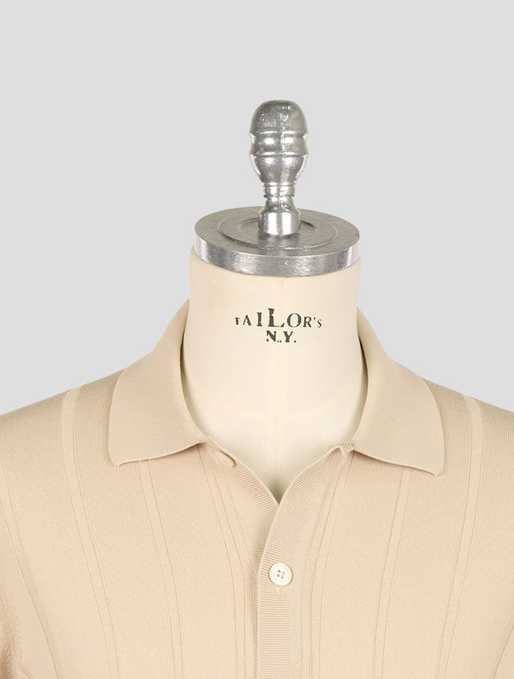Gran Sasso Sand Cotton Short Sleeve Shirt 4
