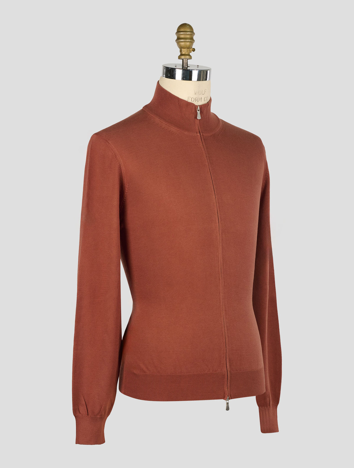 Gran Sasso Brown Cotton Sweater Full Zip 2