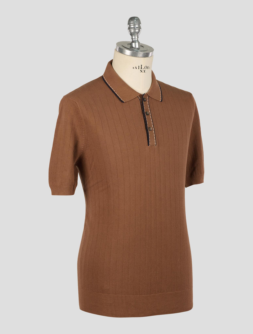 Gran Sasso Brown Cotton Polo 2