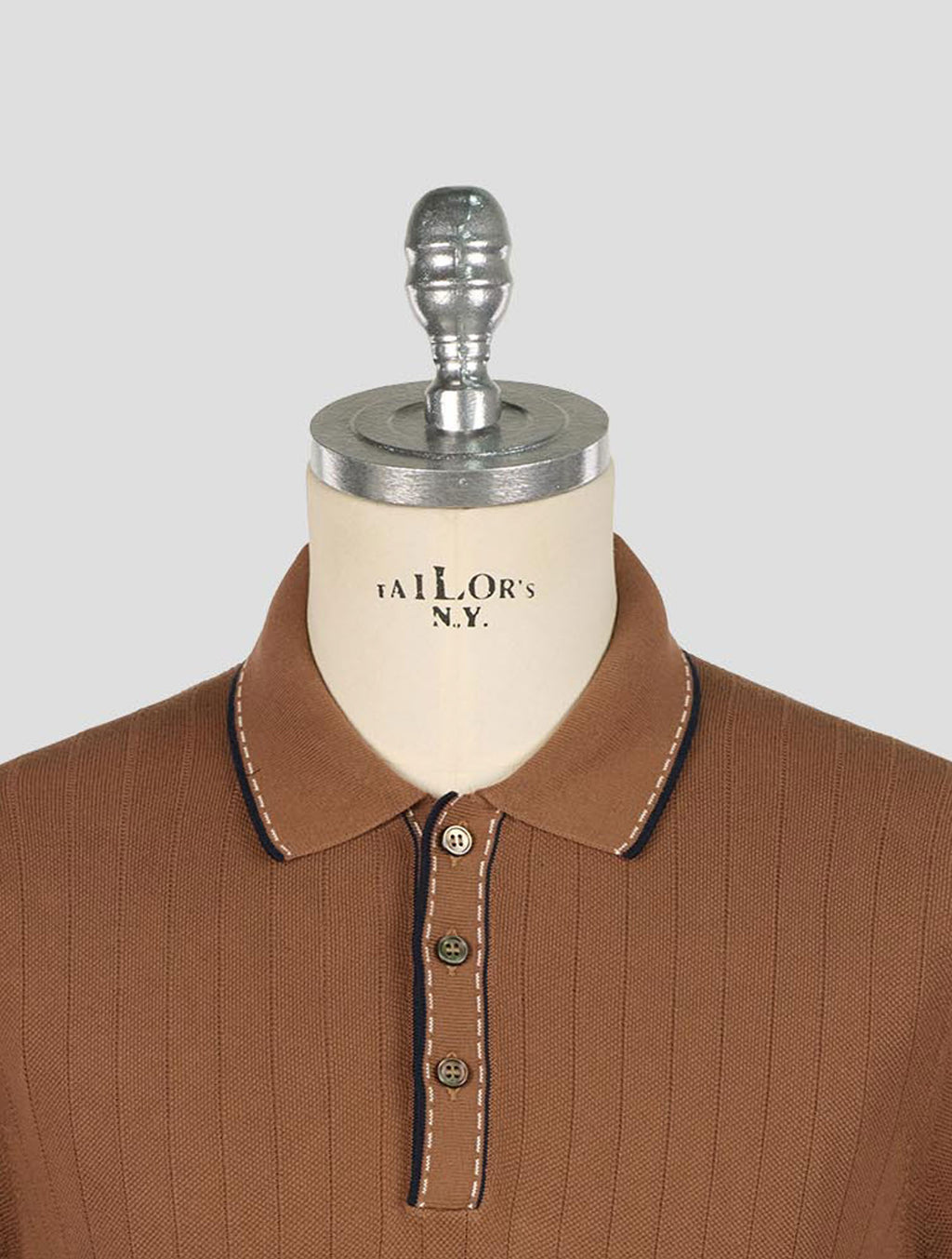 Gran Sasso Brown Cotton Polo 4