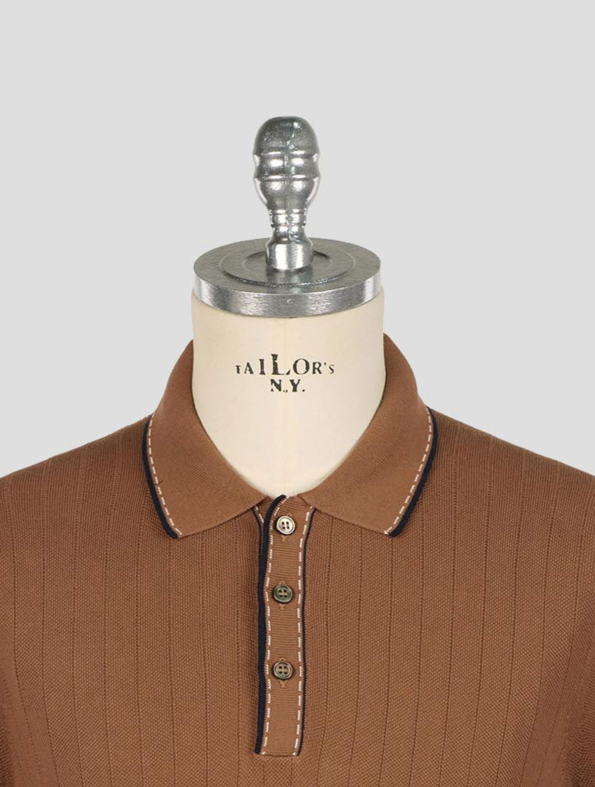 Gran Sasso Brown Cotton Polo 4