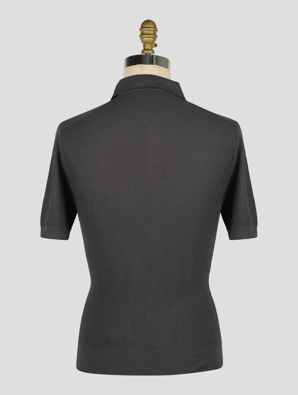Gran Sasso Gray Cotton Polo 3