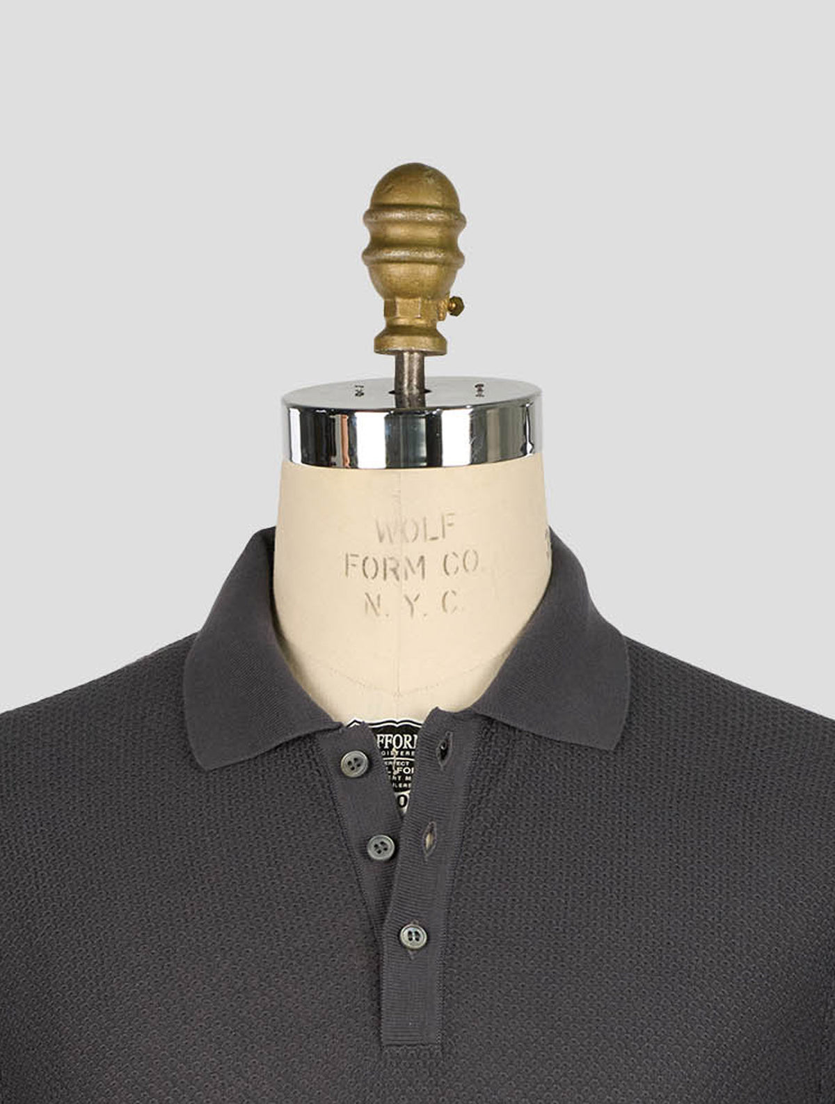 Gran Sasso Gray Cotton Polo 4