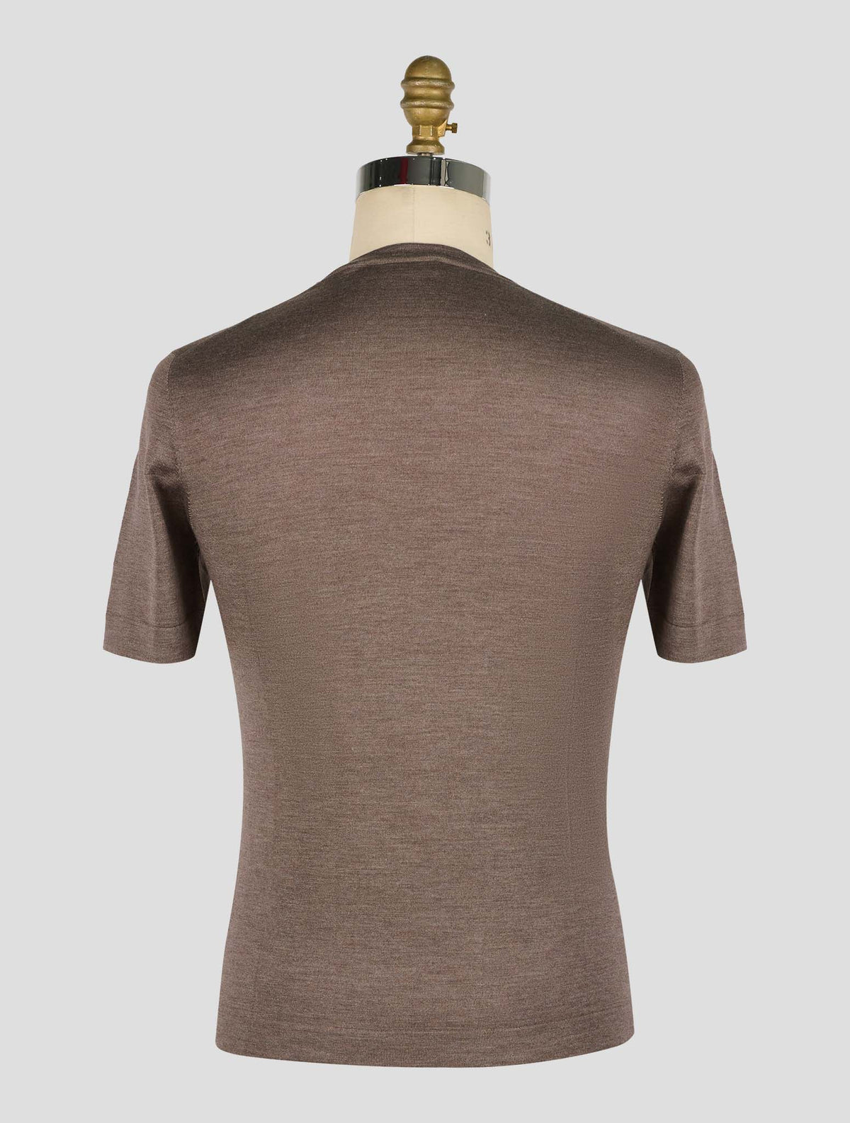Gran Sasso Brown Virgin Wool Cashmere Silk T-Shirt 3