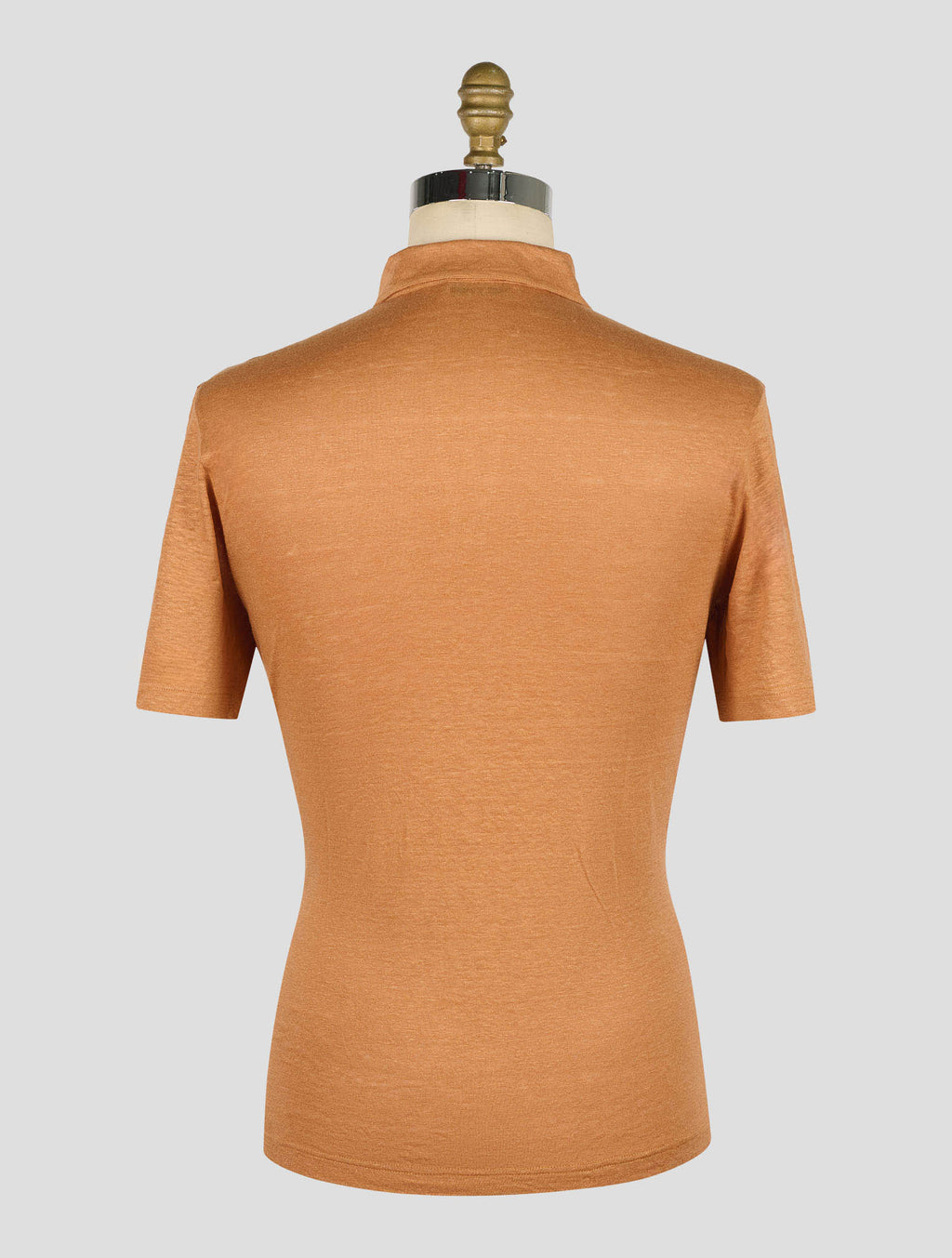 Gran Sasso Pumpkin Linen Polo 3