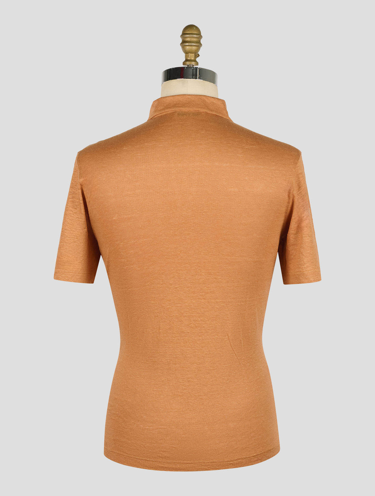 Gran Sasso Pumpkin Linen Polo 3