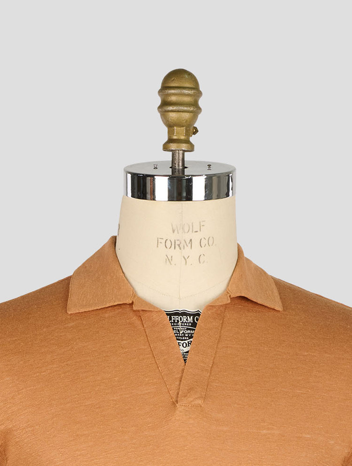 Gran Sasso Pumpkin Linen Polo 4