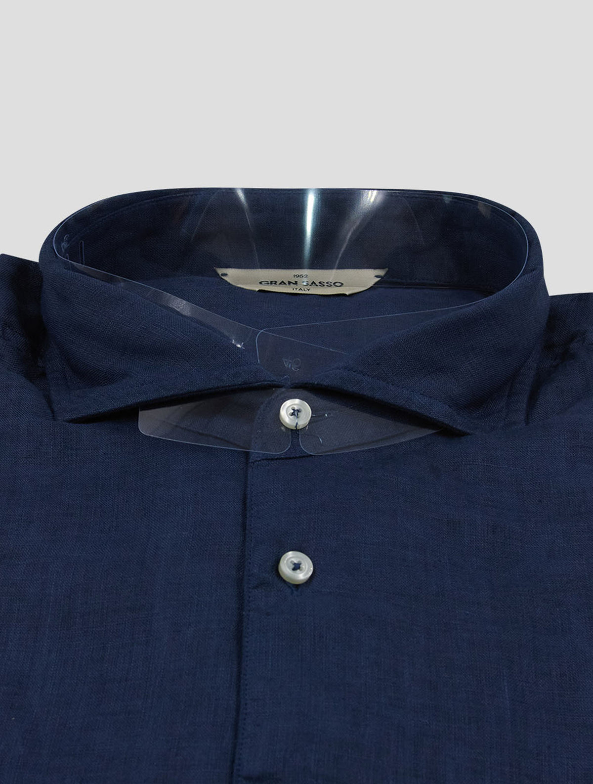 Gran Sasso Dark Blue Linen Shirt 2
