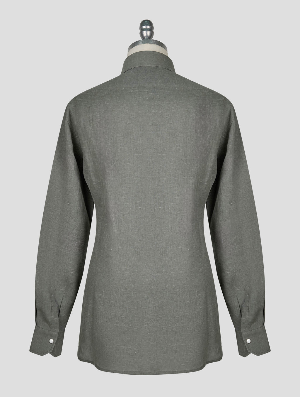 Kiton Khaki Linen Nerano Shirt 3