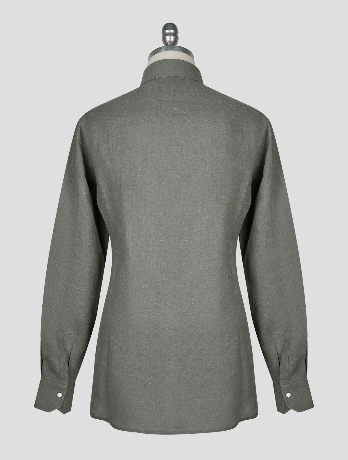 Kiton Khaki Linen Nerano Shirt 3