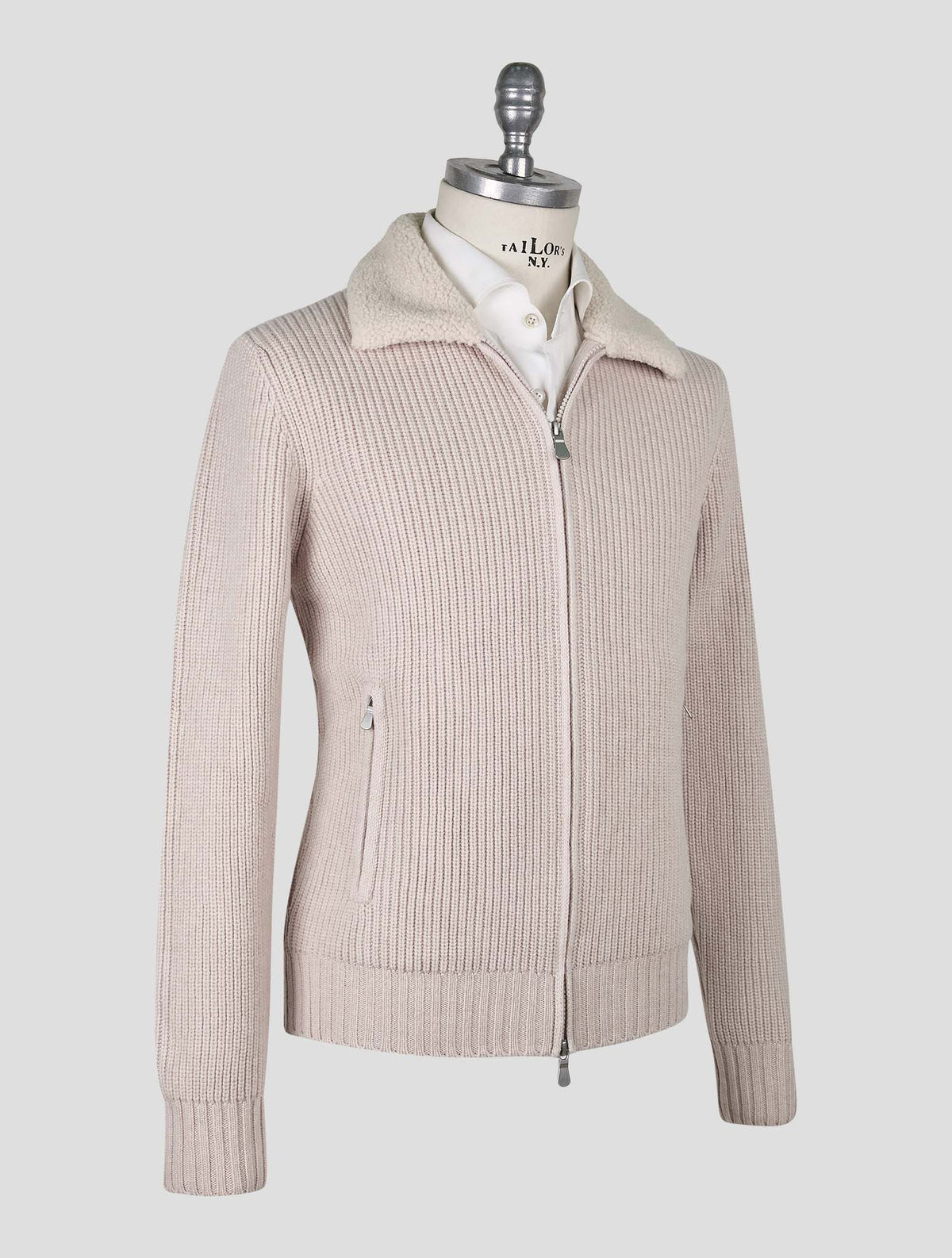 Gran Sasso Beige Virgin Wool Coat 2