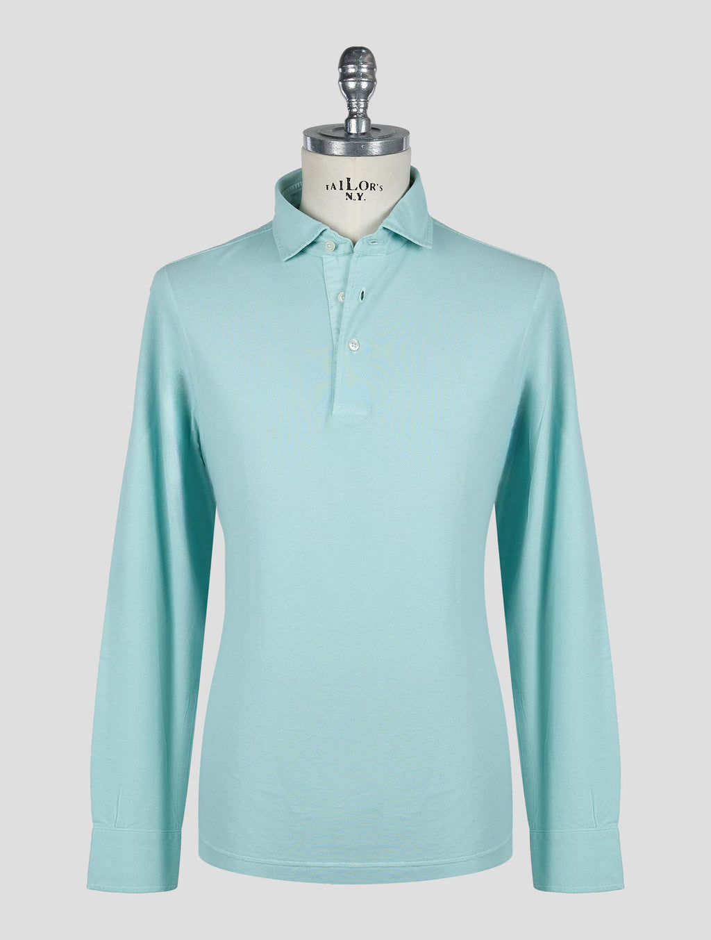 Gran Sasso Light blue Cotton Sweater Polo 1