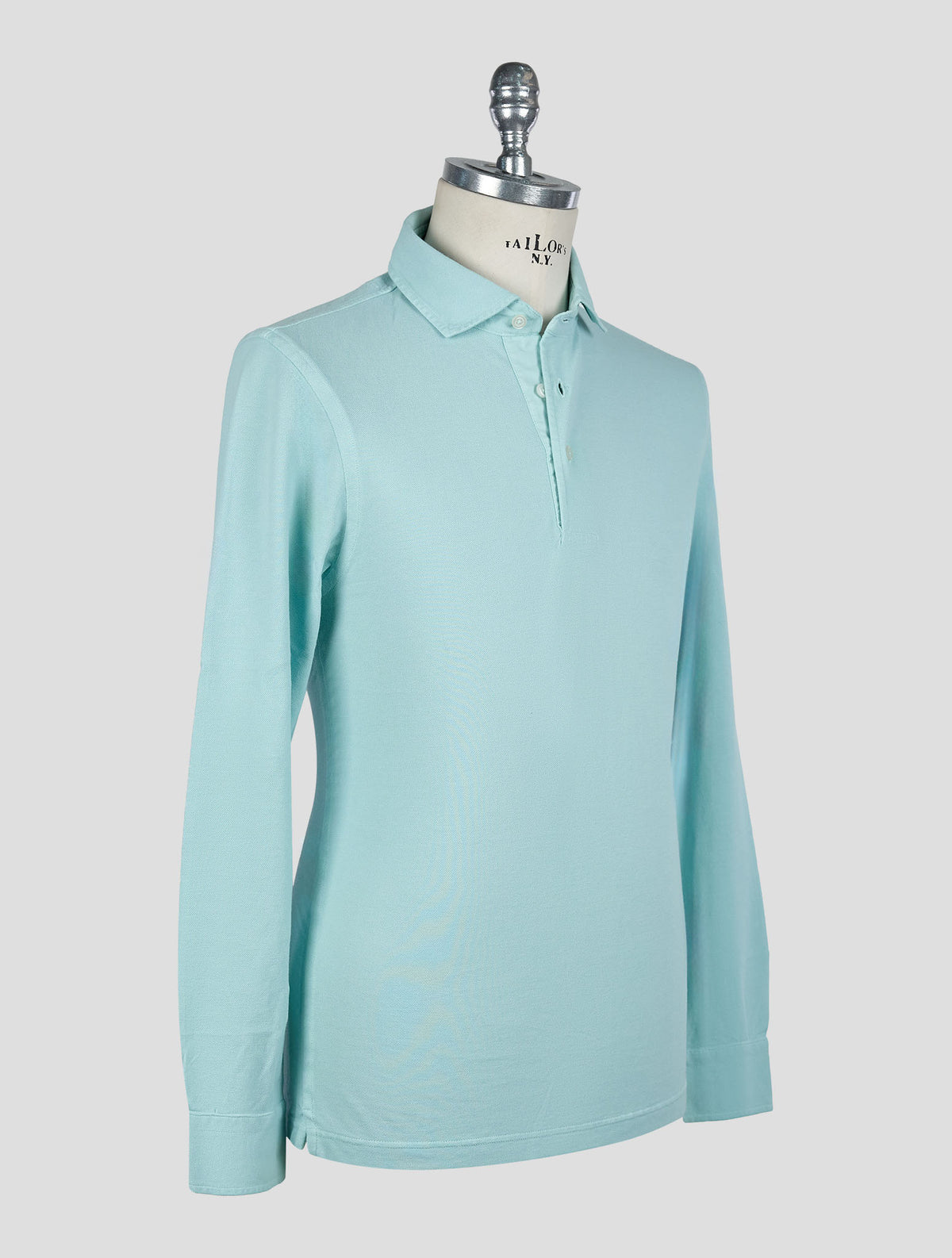 Gran Sasso Light blue Cotton Sweater Polo 2