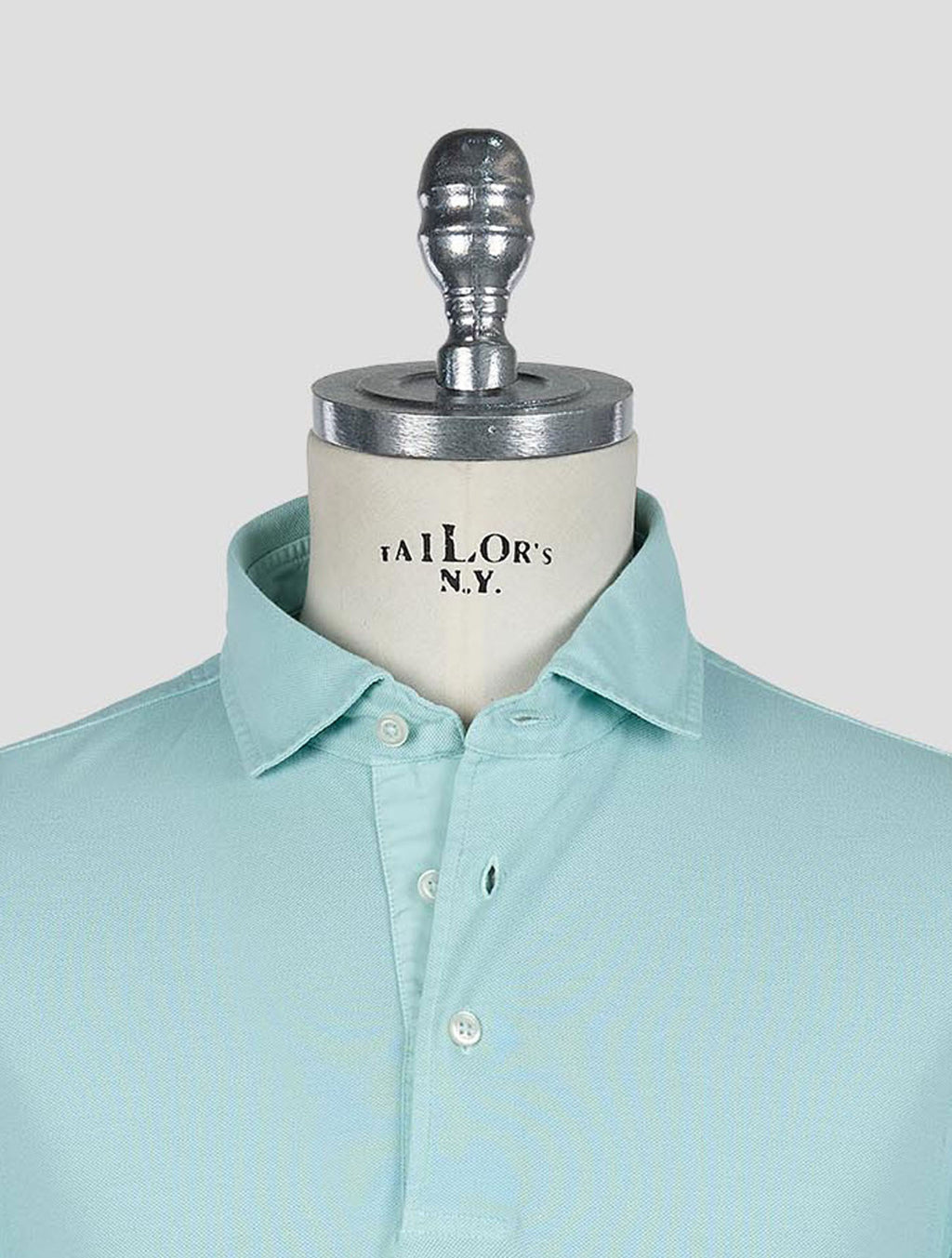Gran Sasso Light blue Cotton Sweater Polo 4