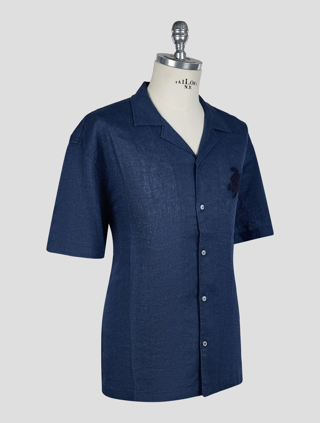 Vilebrequin Blue Linen Short Sleeve Shirt 2
