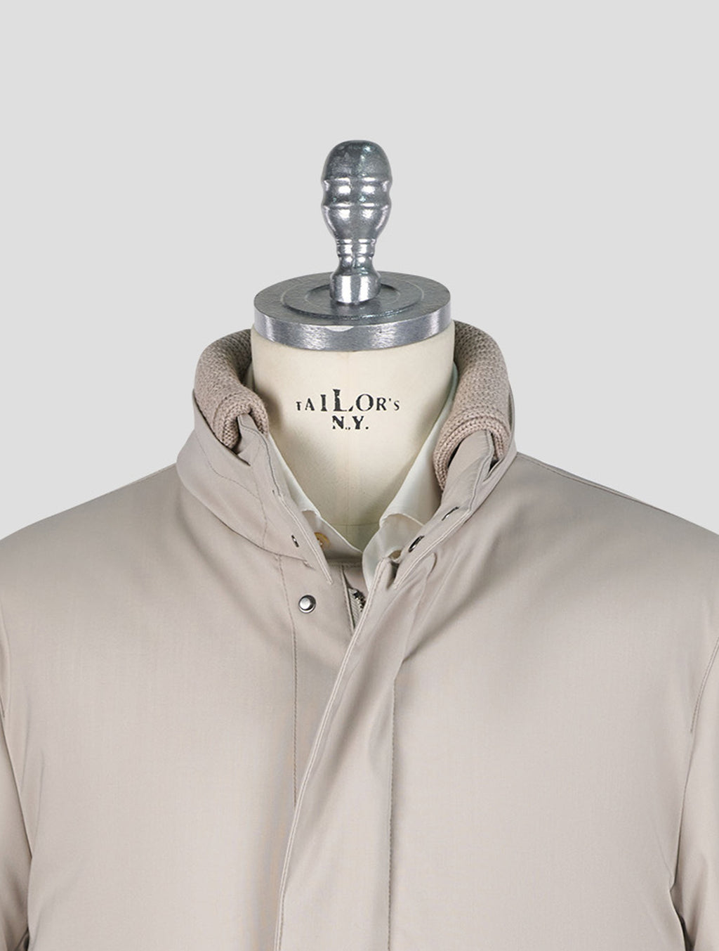 Gent'l Milano Beige Virgin Wool Pa Ea Overcoat 4