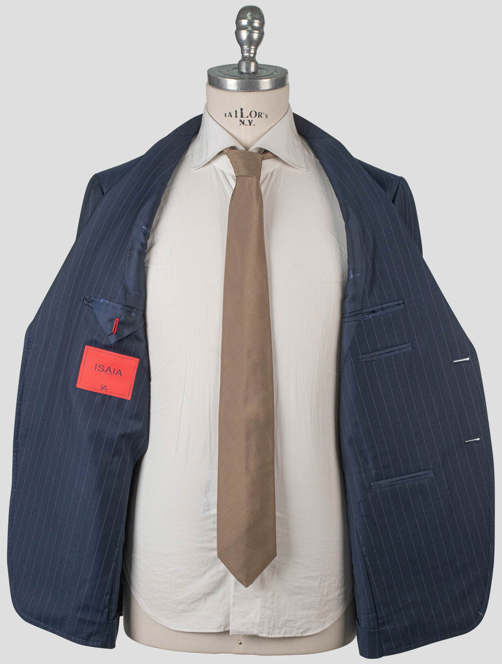 Isaia Blue Wool Suit 6