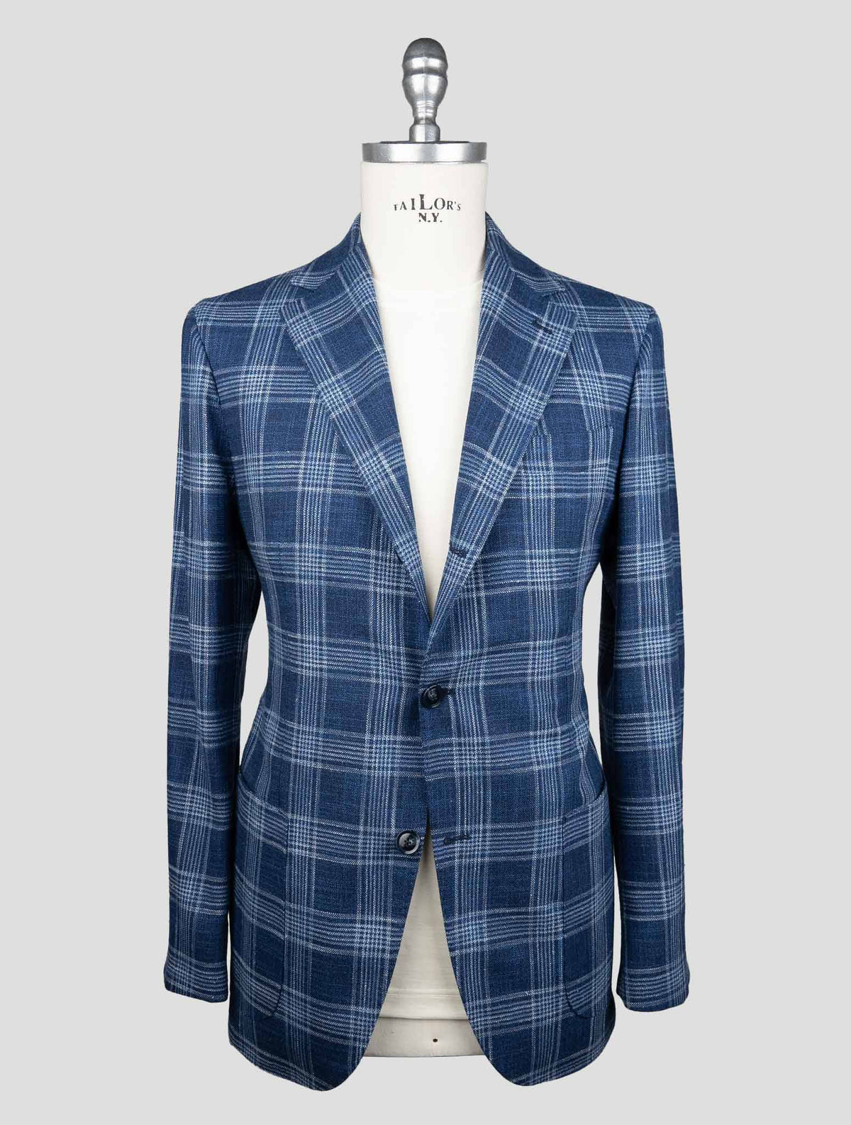 Sartorio Napoli Blue Virgin Wool silk Cotton Pa Suit 1
