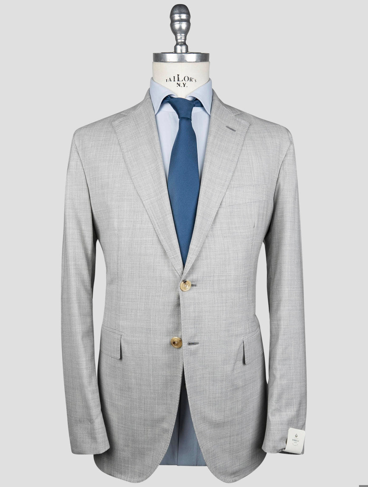 Luigi Borrelli Gray Virgin Wool Silk Suit 1