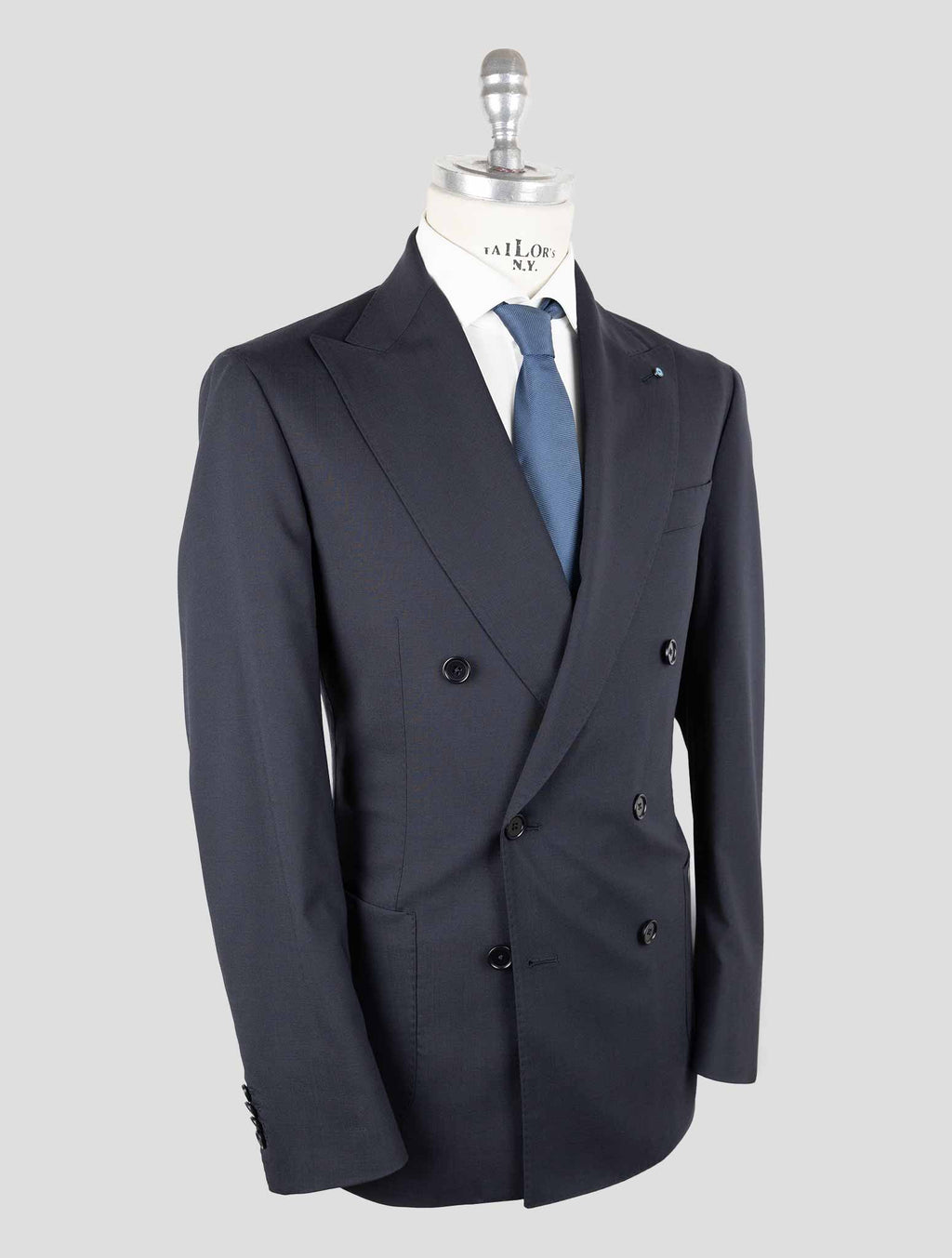 Giampaolo Dark Blue Wool Pl Ea Suit 2