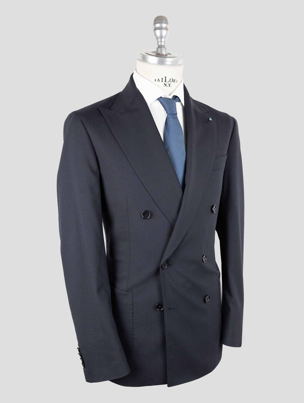 Giampaolo Dark Blue Wool Pl Ea Suit 2