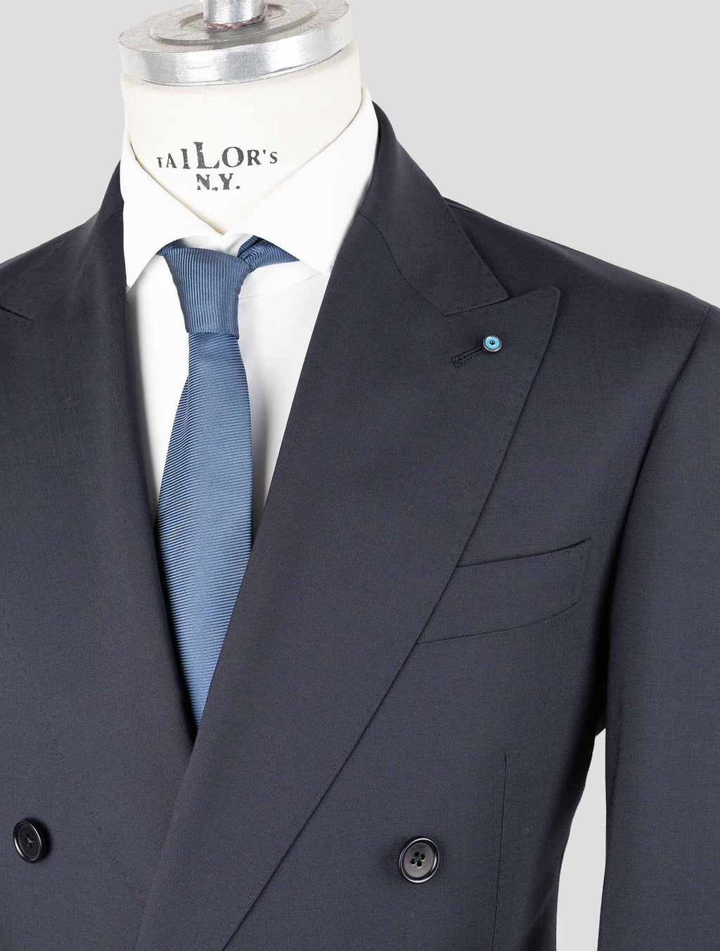 Giampaolo Dark Blue Wool Pl Ea Suit 6