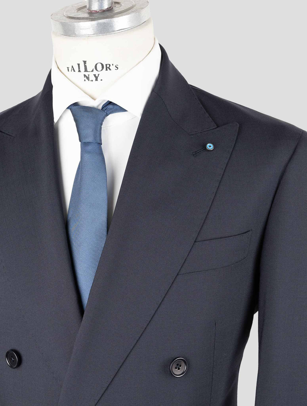 Giampaolo Dark Blue Wool Pl Ea Suit 6