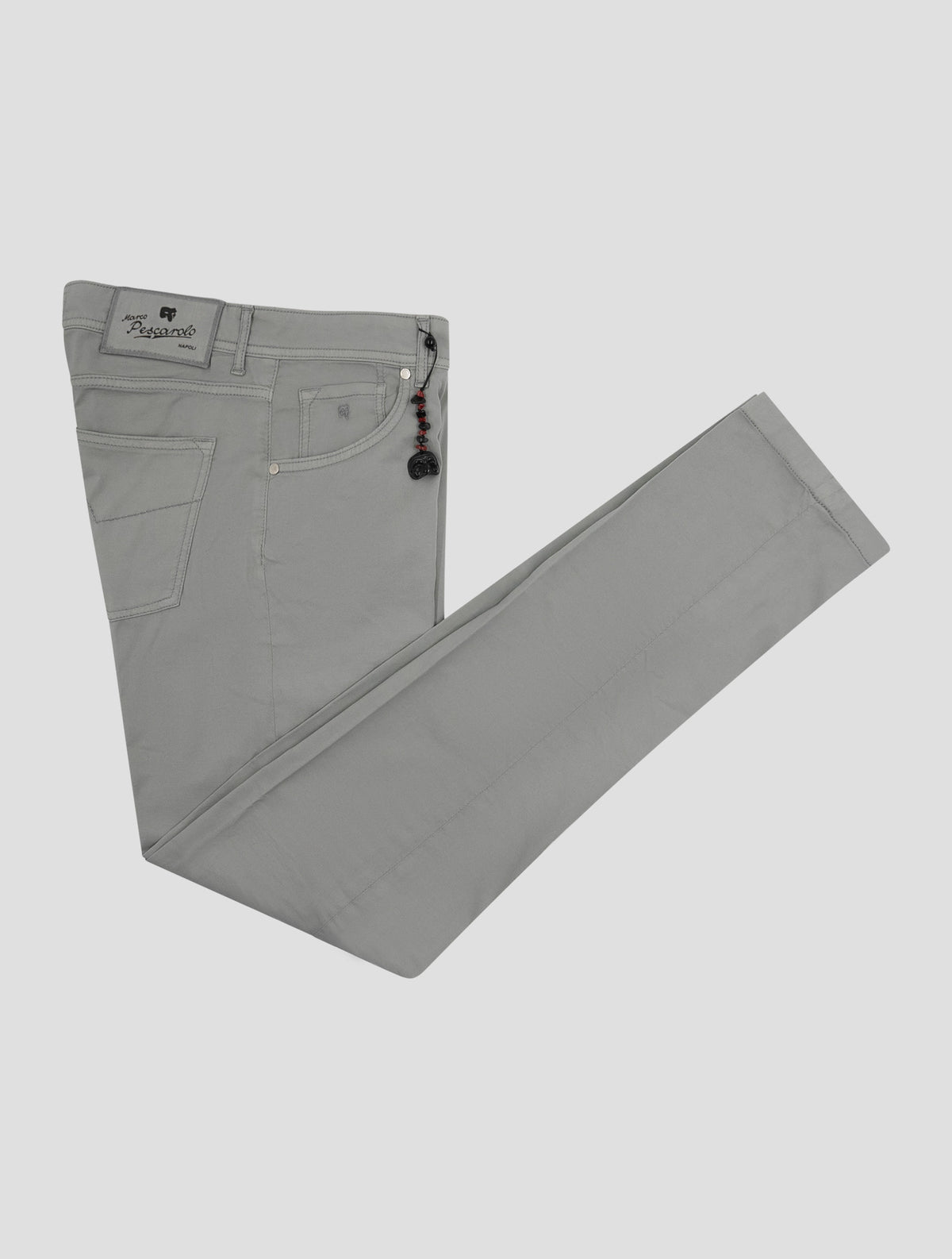 Marco Pescarolo Gray Cotton Silk Ea Jeans 1