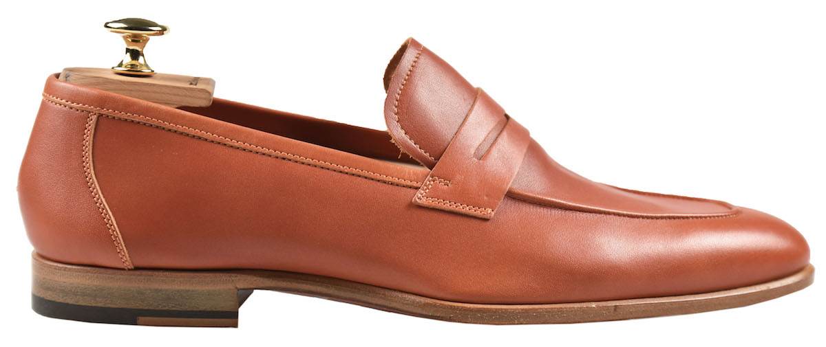 KITON Orange Leather Loafers 4