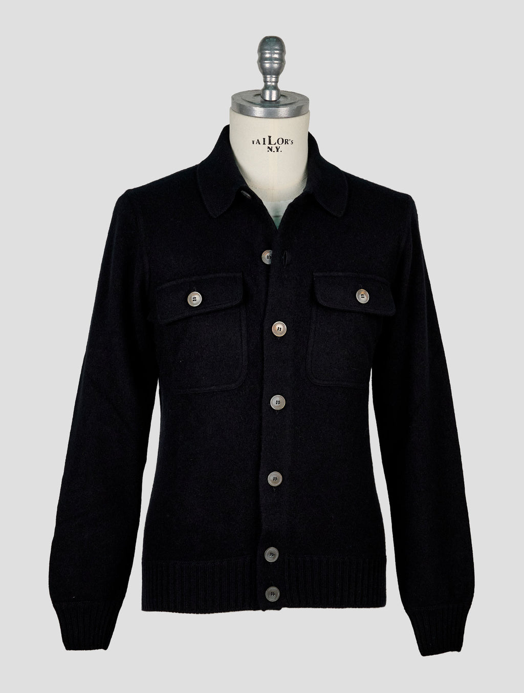 Gran Sasso Black Cashmere Coat 1