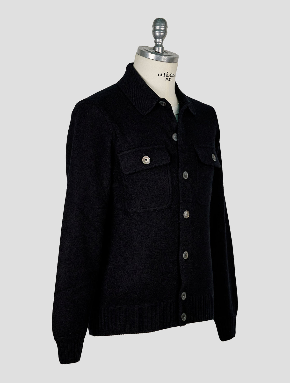 Gran Sasso Black Cashmere Coat 2