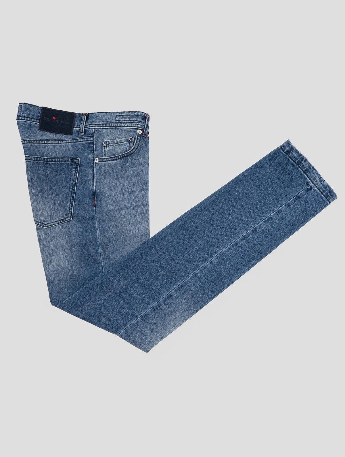 Kiton blue cotton ea jeans 1