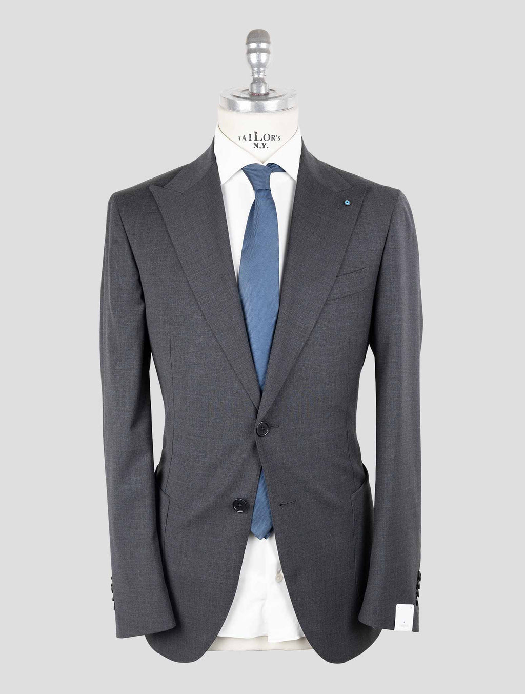 Giampaolo Dark Gray Wool Pl Ea Suit 1