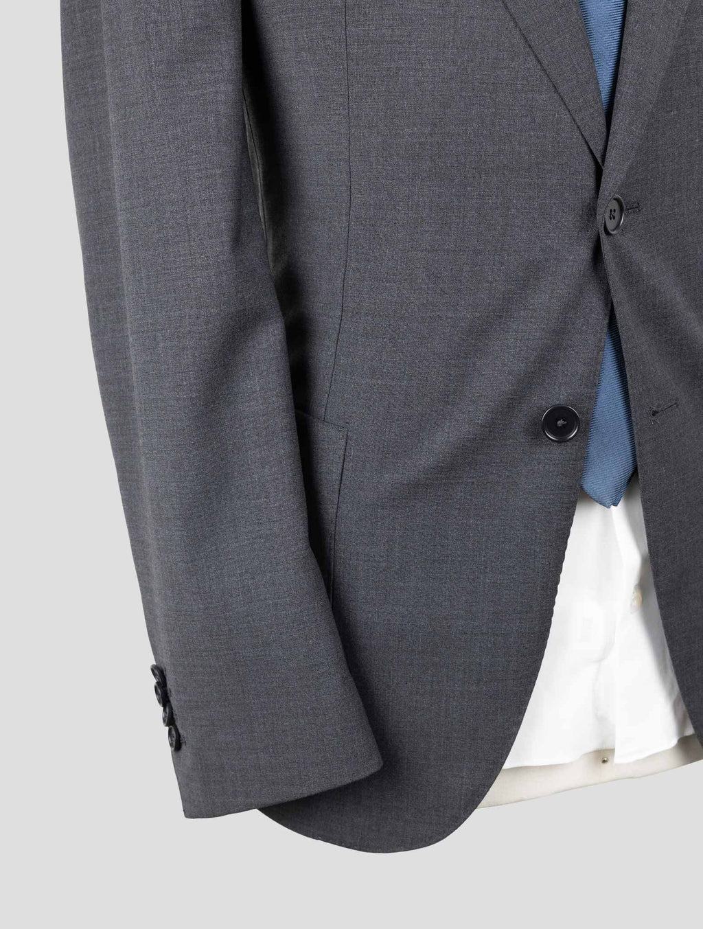 Giampaolo Dark Gray Wool Pl Ea Suit 5