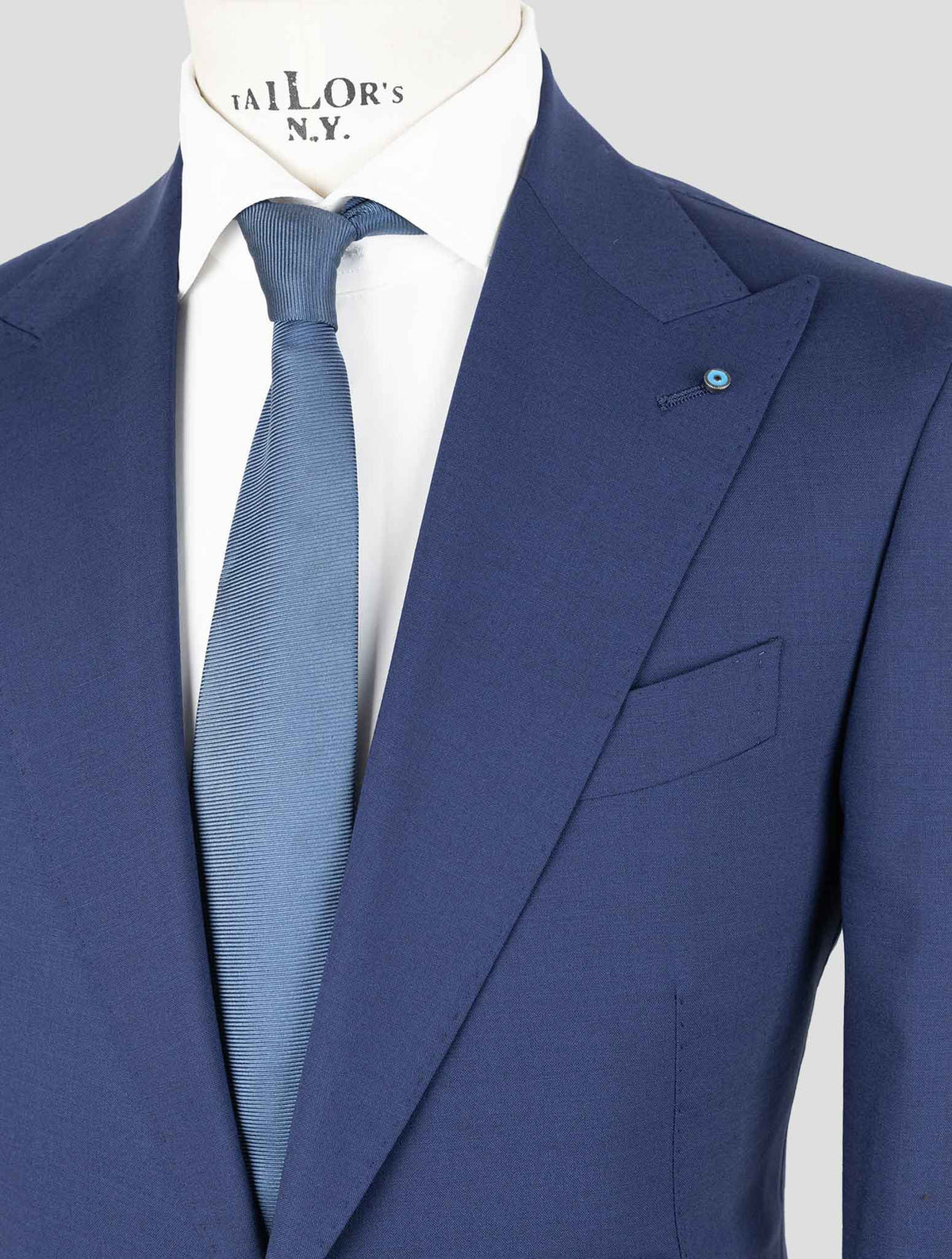 Giampaolo Blue Wool Pl Ea Suit 6