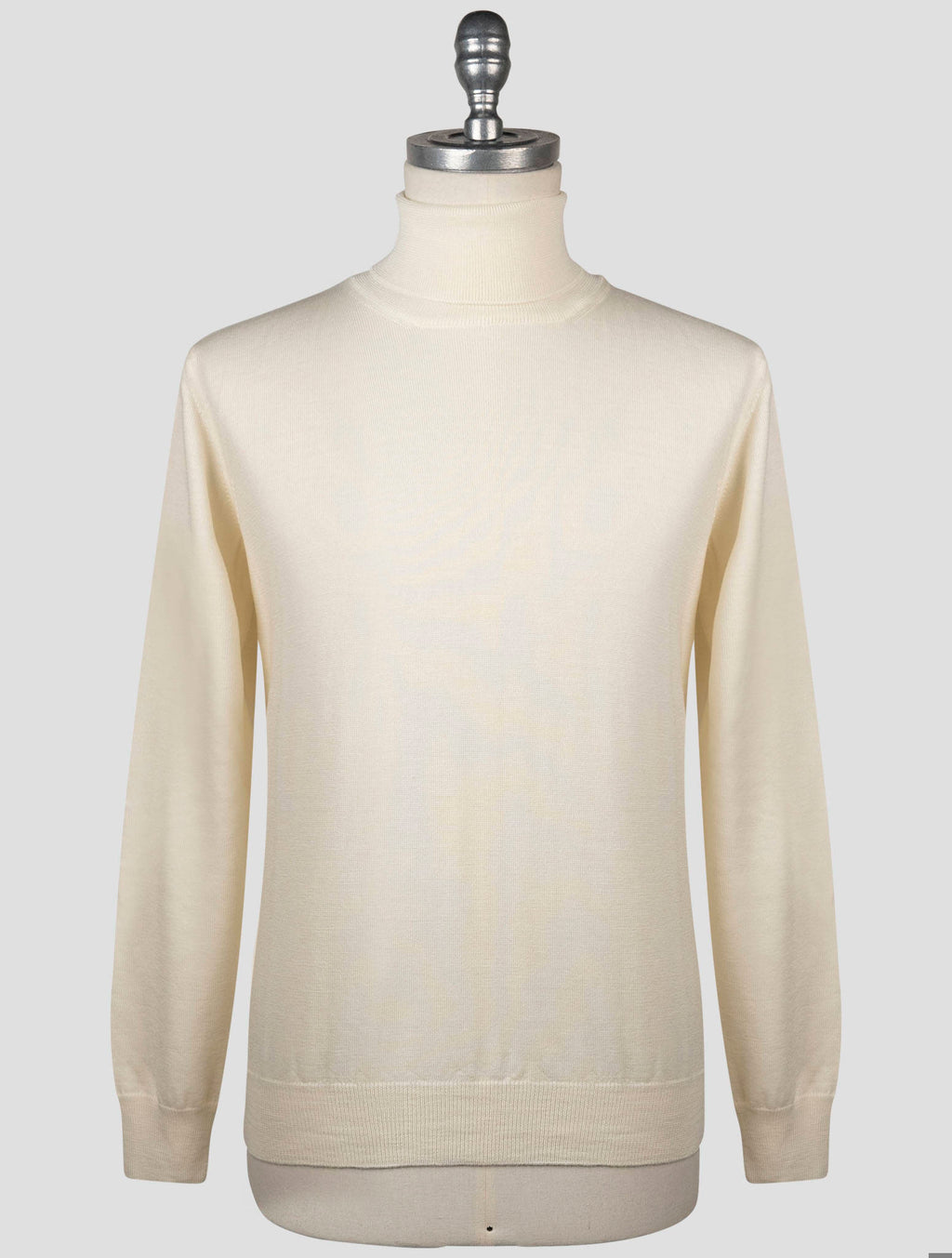 Gran Sasso White Virgin Wool Sweater Turtleneck 1