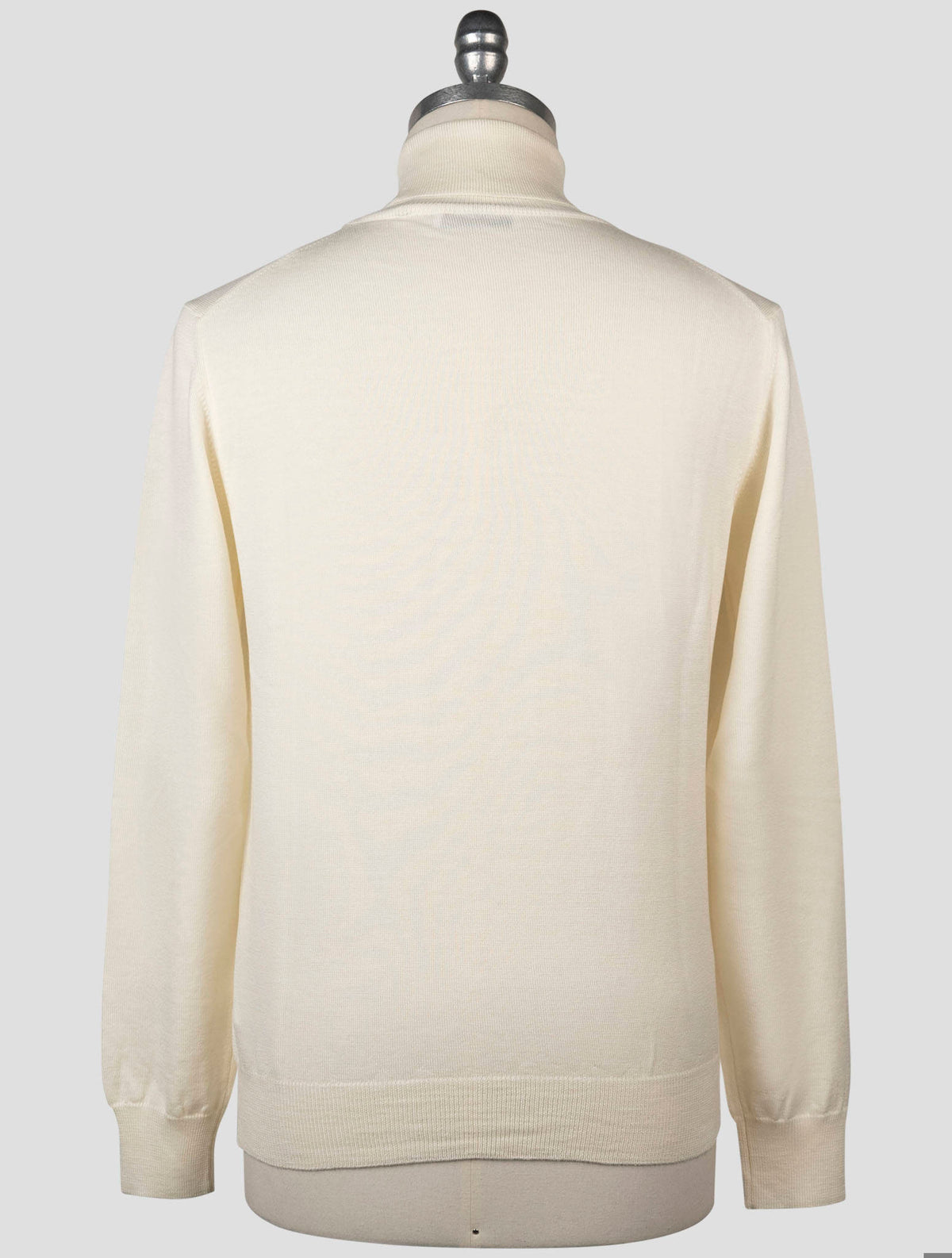 Gran Sasso White Virgin Wool Sweater Turtleneck 3