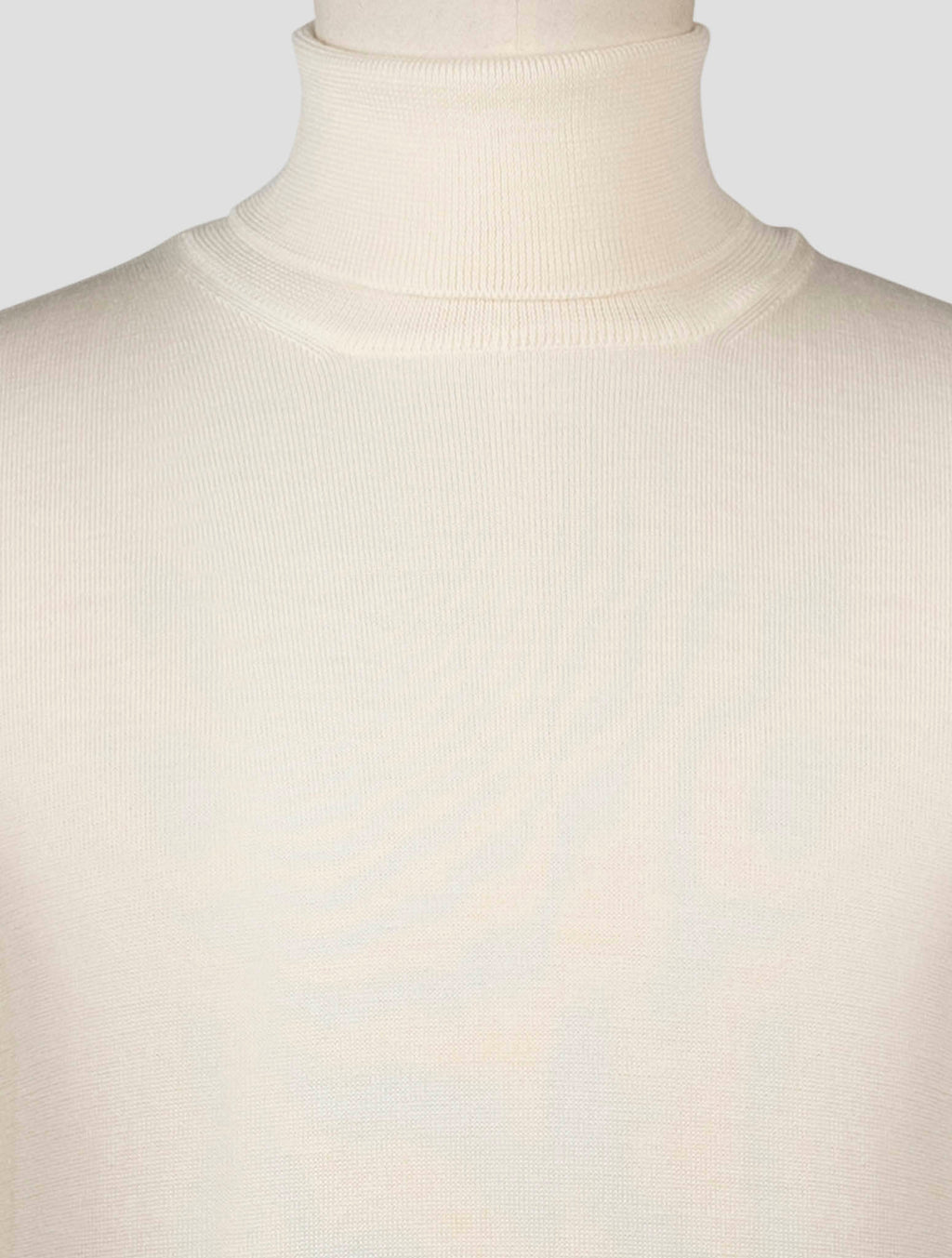 Gran Sasso White Virgin Wool Sweater Turtleneck 4