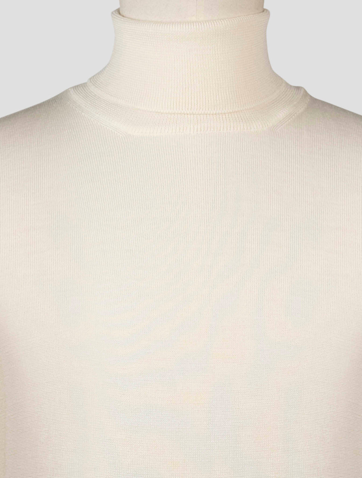 Gran Sasso White Virgin Wool Sweater Turtleneck 4