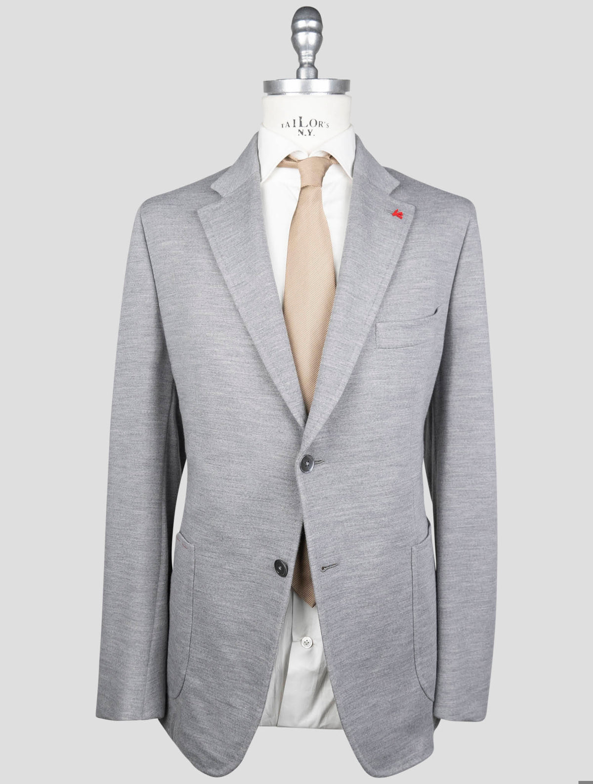 Isaia Gray Wool Pa Blazer 1