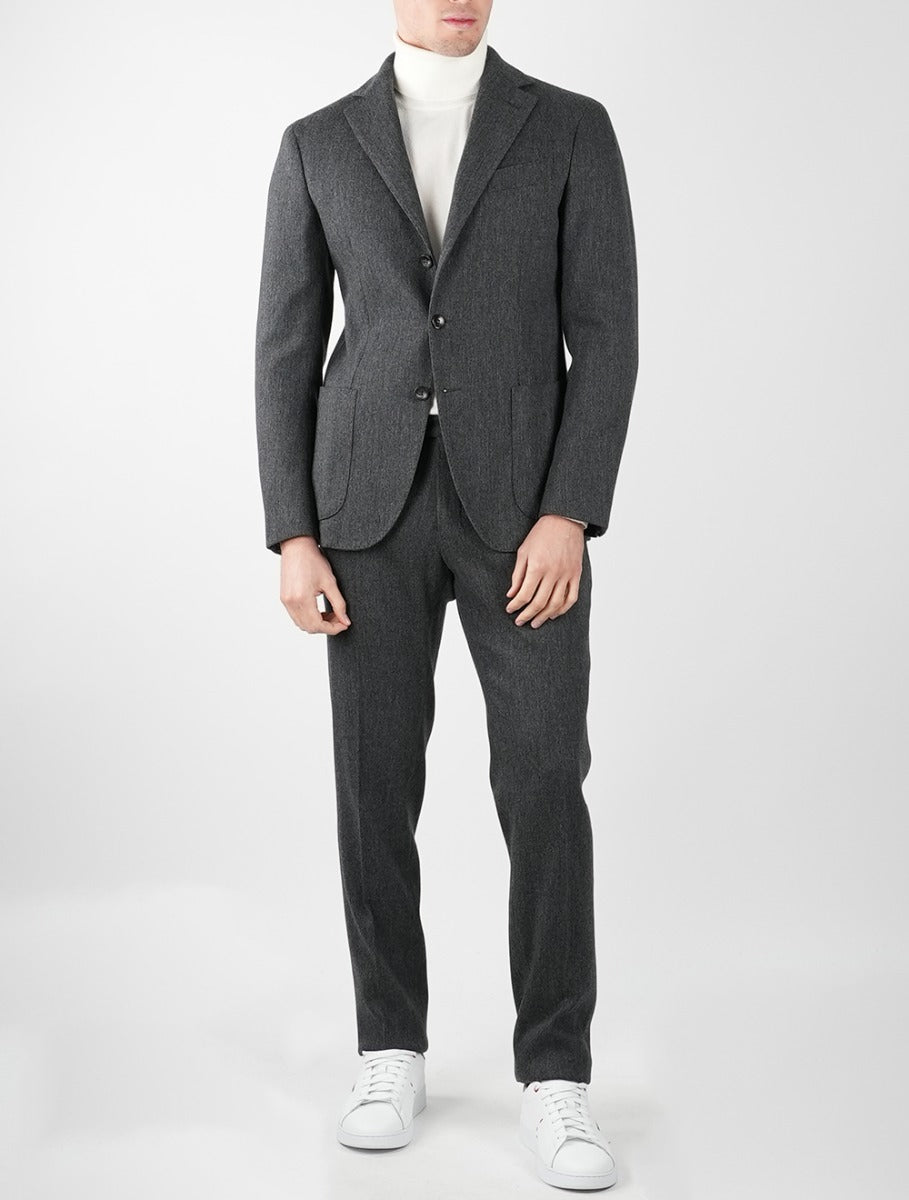 KIRED Gray Virgin Wool Cashmere Ea Suit 2