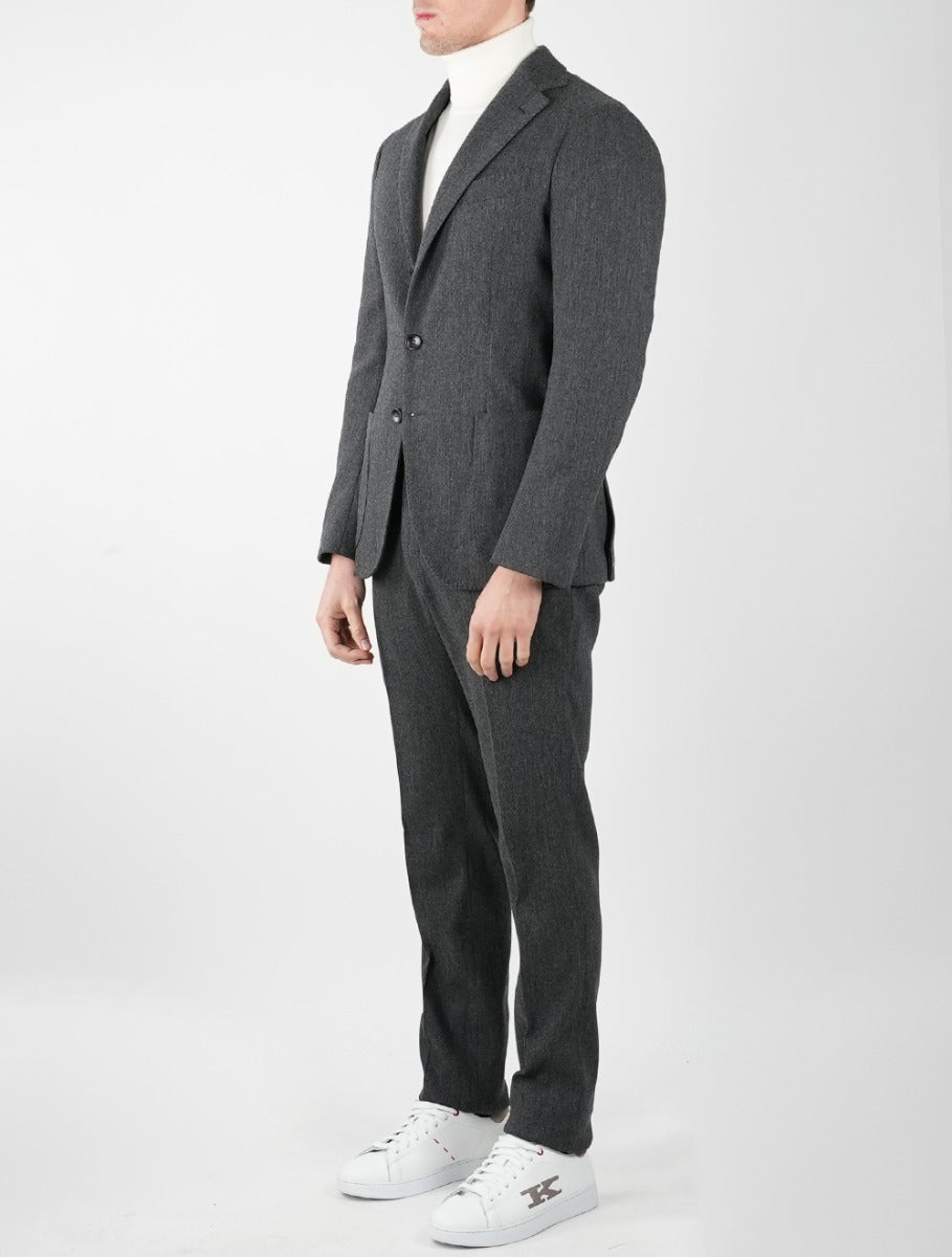 KIRED Gray Virgin Wool Cashmere Ea Suit 3