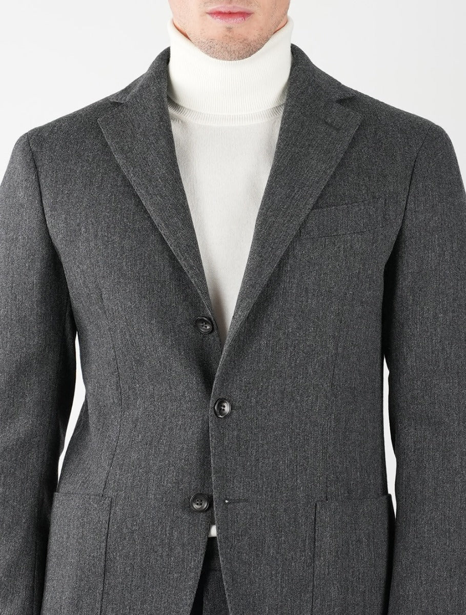 KIRED Gray Virgin Wool Cashmere Ea Suit 6