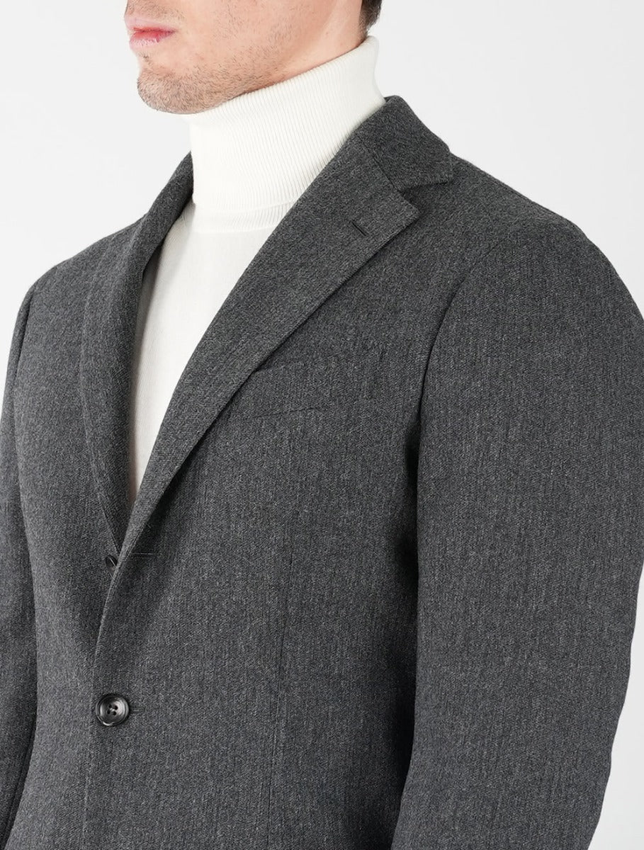 KIRED Gray Virgin Wool Cashmere Ea Suit 7