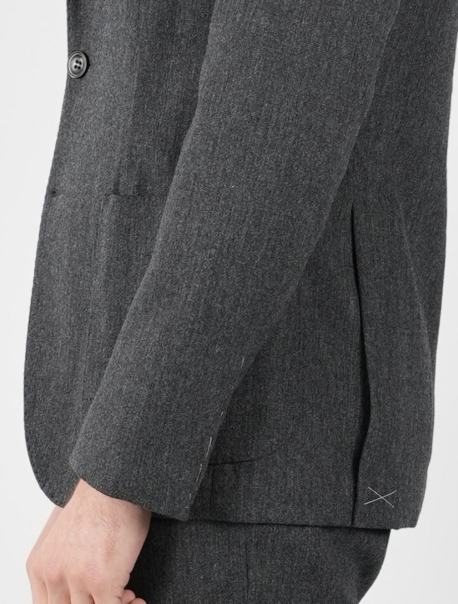 KIRED Gray Virgin Wool Cashmere Ea Suit 8