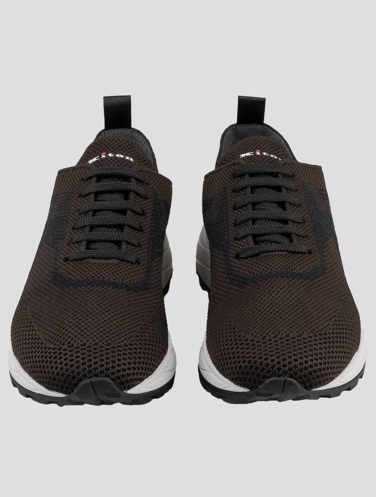 Kiton Brown Pl Pu Wool Sneakers KSY26 2